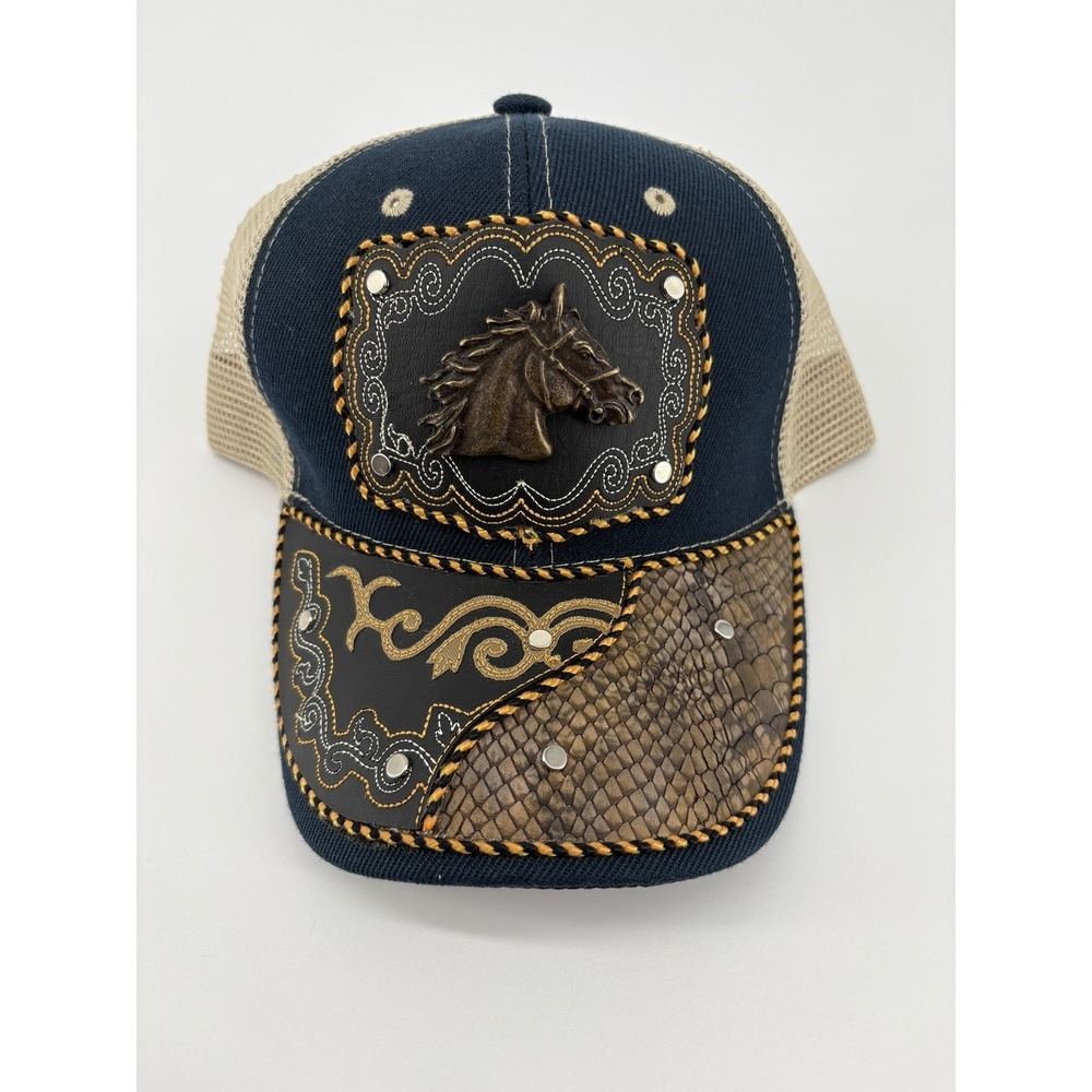 Cachucha Gorra Vaquera Caballo Western Rodeo Trucker Hat Bling Mexican Cap